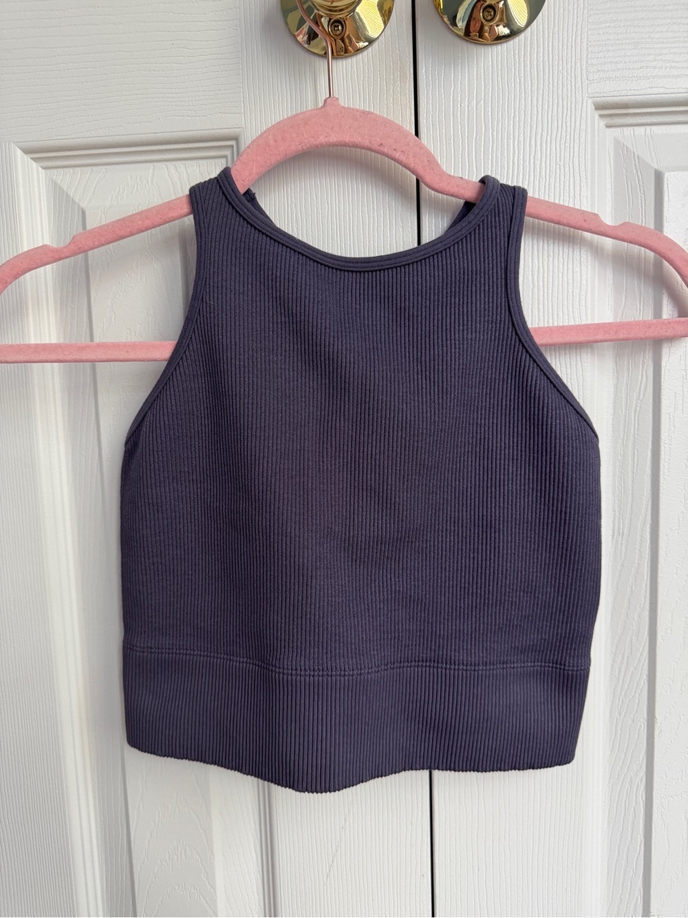 Gilly Hicks Ribbed Crop Tank Top